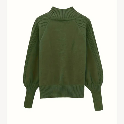 Soft Crew Neck Wool Sweater for Women - OutfitLondon