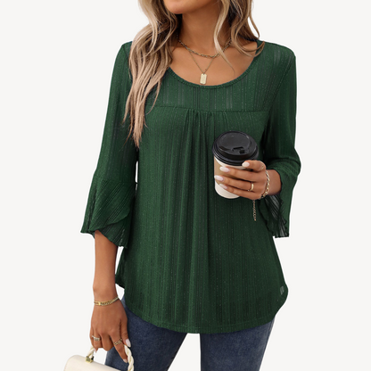 Floral Long Sleeve Tunic Shirt for Ladies