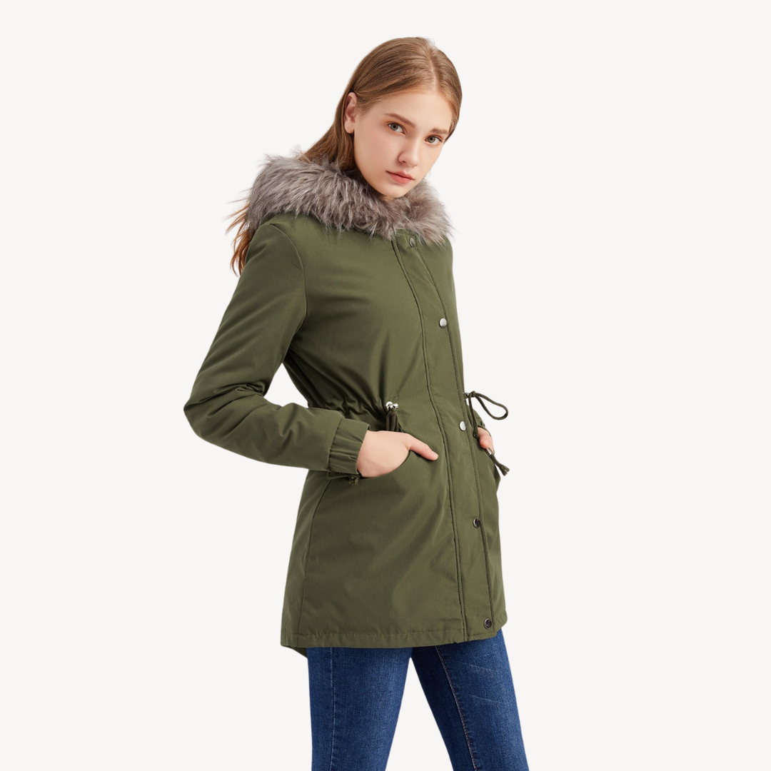 Luxury Synthetic Fur Winter Coat Jacket - OutfitLondon