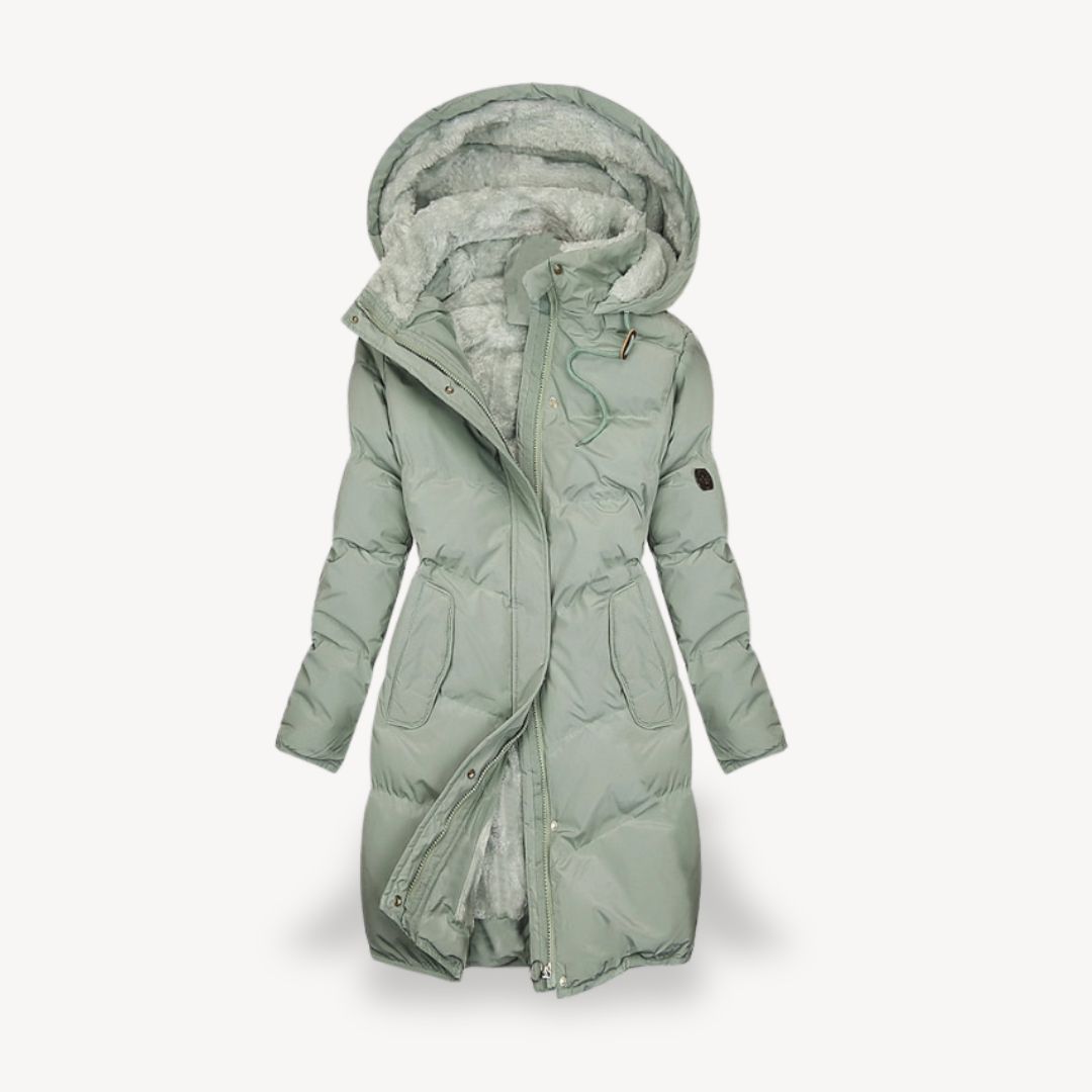Warm Down Filled Winter Coat for Ladies - OutfitLondon