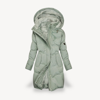 Warm Down Filled Winter Coat for Ladies - OutfitLondon