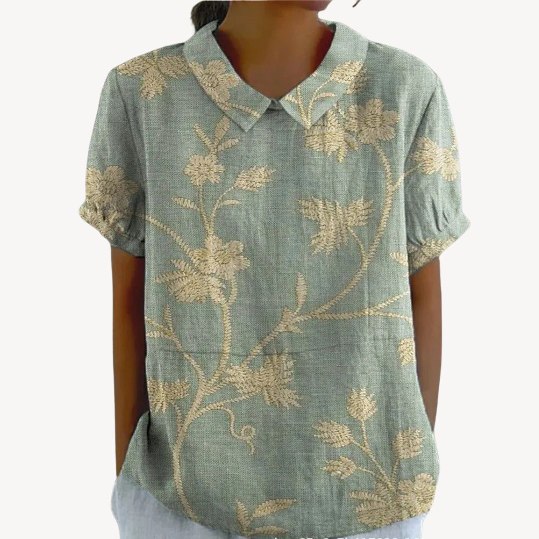 Pretty Blouse Button Front Ladies Shirt