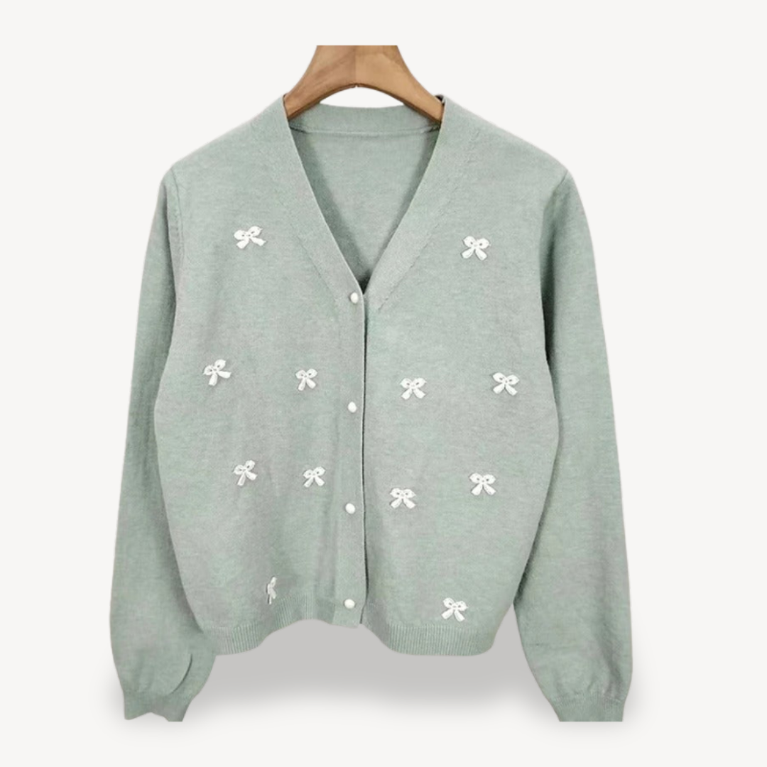 Ladies' Decorative Ribbon Sweater
