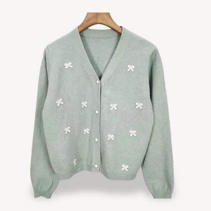 Ladies' Decorative Ribbon Sweater