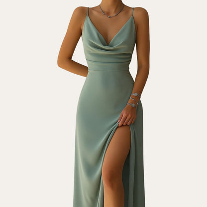 Ladies' Chic Formal V-Neck Gown