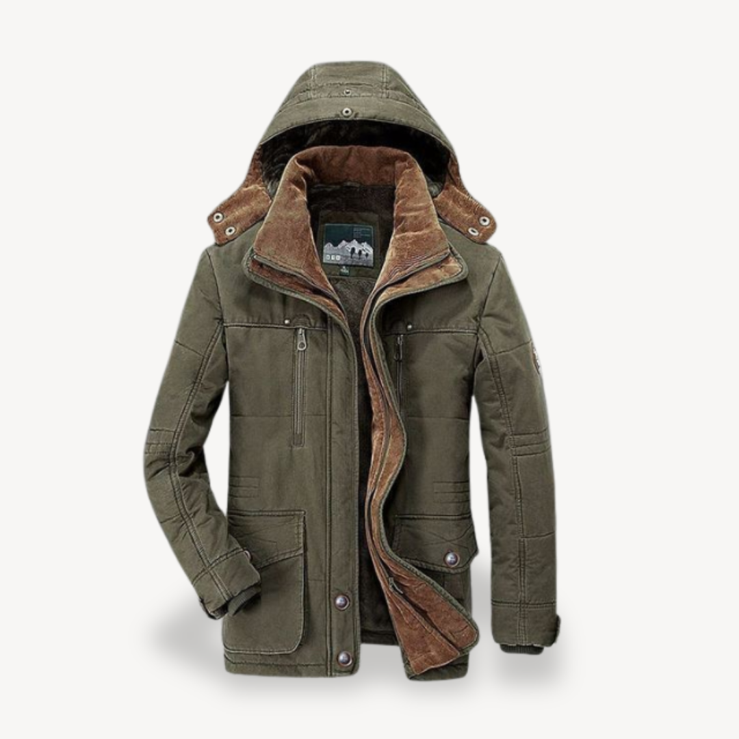 Warm Insulated Men's Fleece Coat