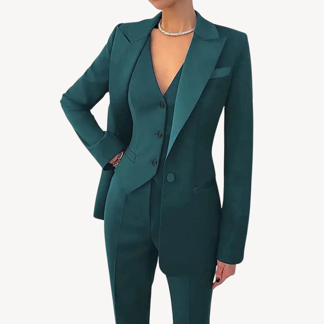 Ladies' Tailored Fit Pantsuit Set - OutfitLondon