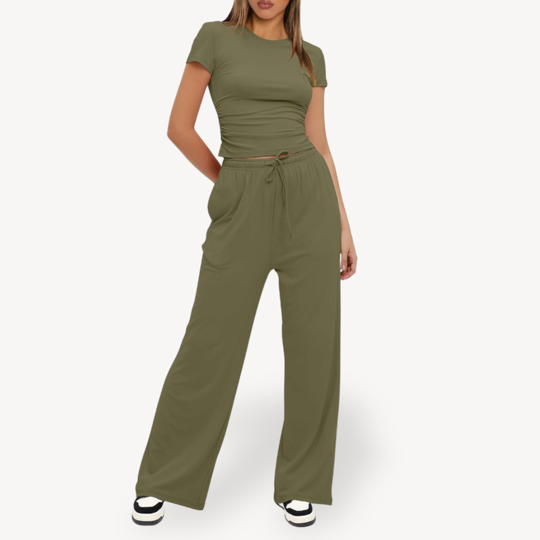 Relaxed Fit Pajama Set for Ladies