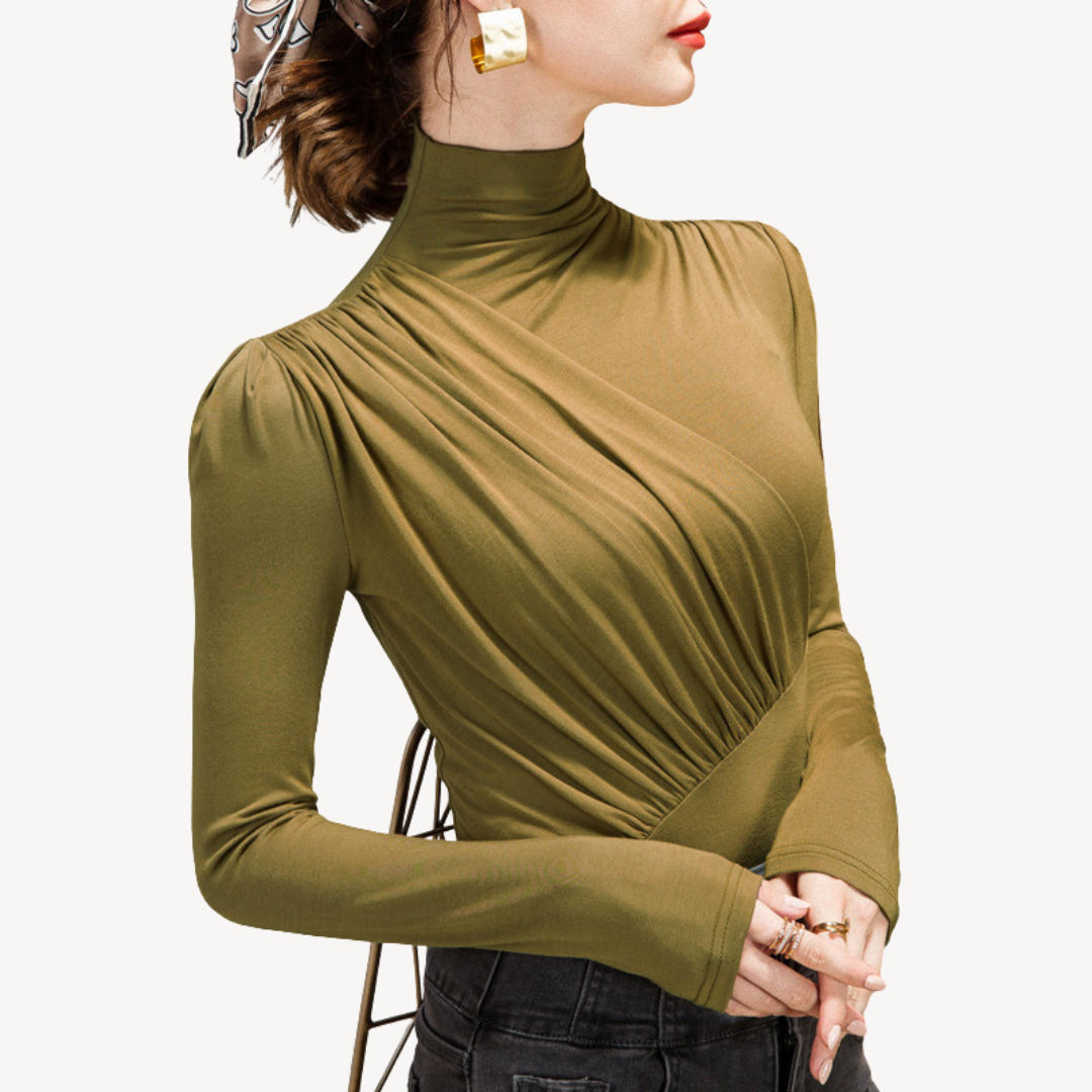 Flared Long Sleeve Blouse for Ladies