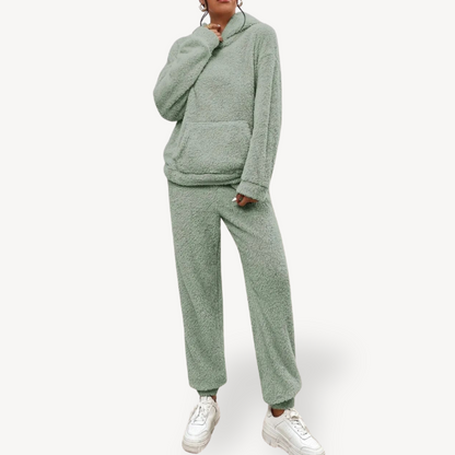 Soft Cozy Women's Fleece Hoodie Lounge Set