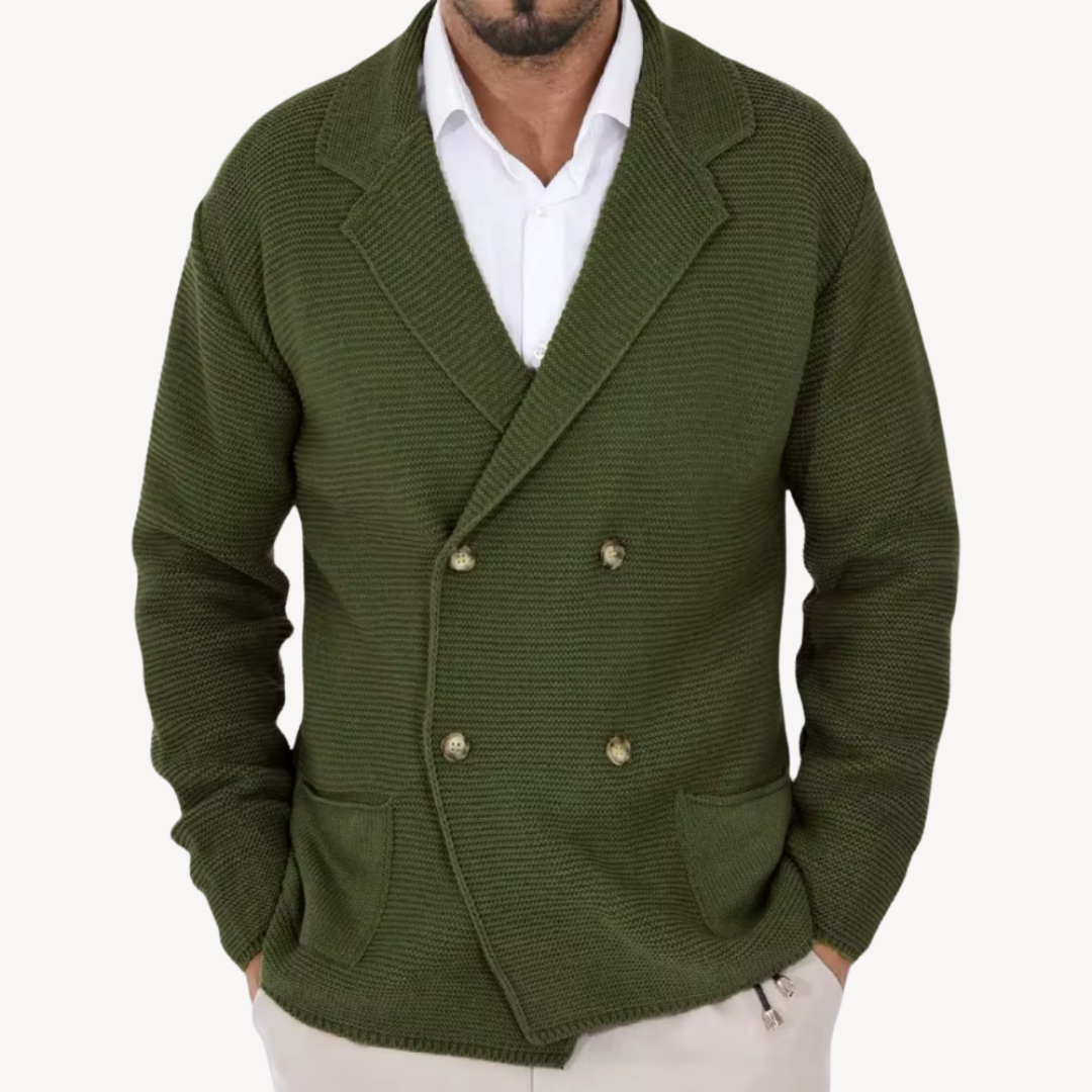 Classic Fit Men's Wool Cardigan Sweater