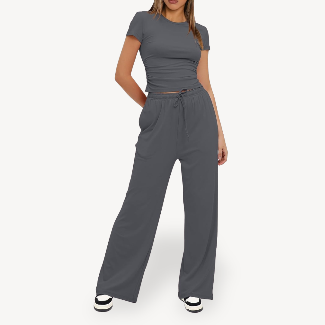 Relaxed Fit Pajama Set for Ladies