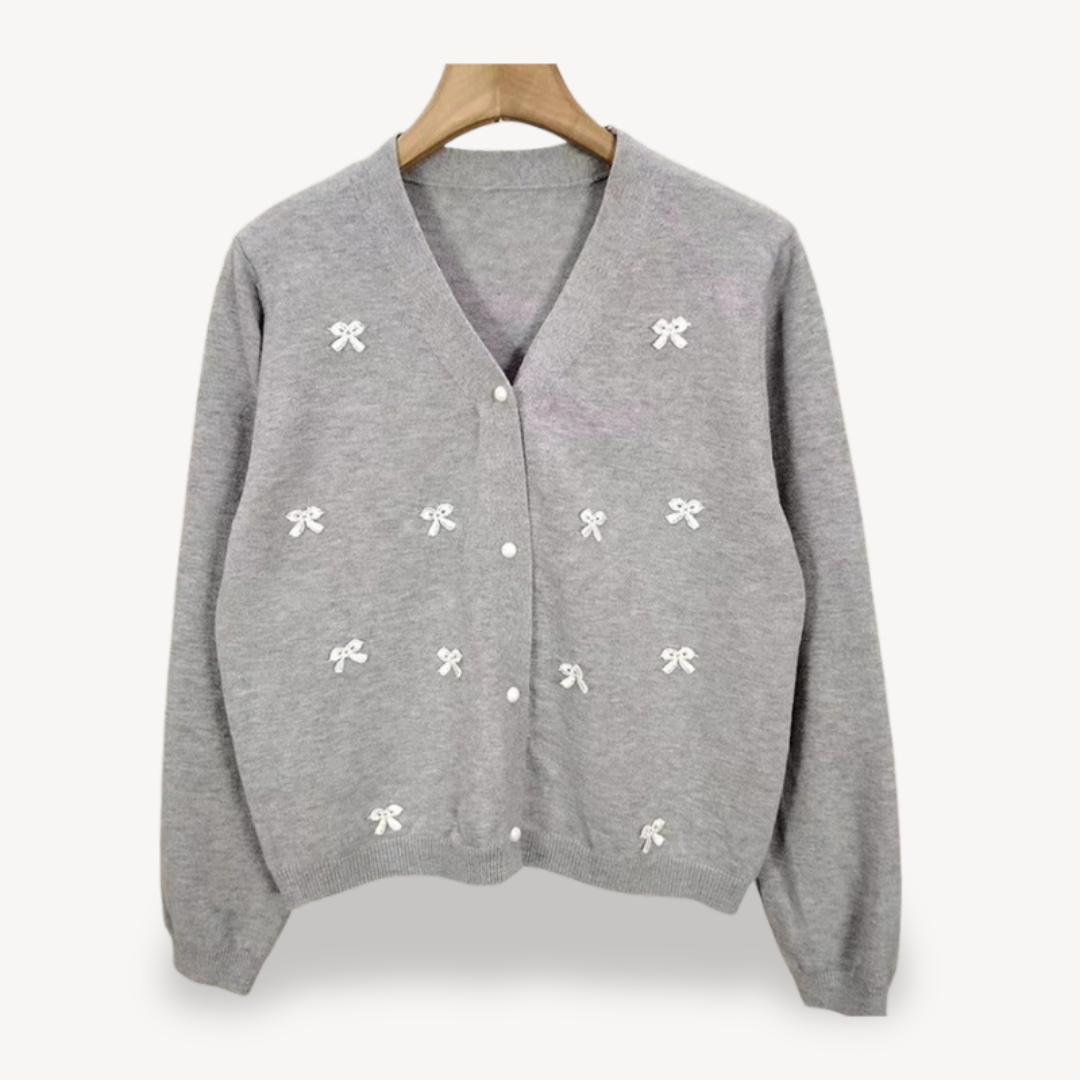 Ladies' Decorative Ribbon Sweater
