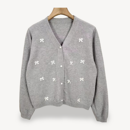 Ladies' Decorative Ribbon Sweater