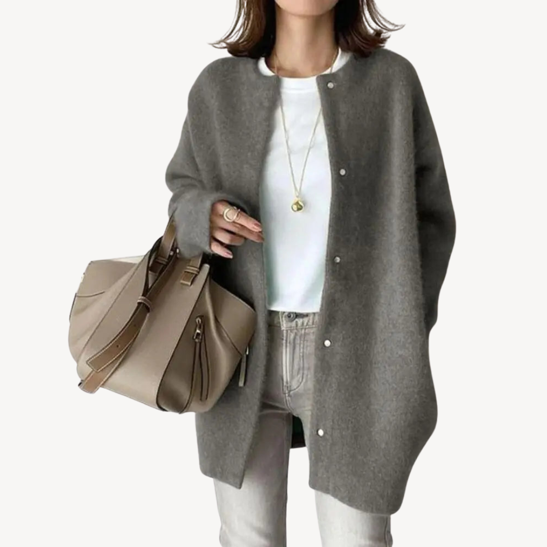 Classic Women's Wool Button Front Sweater