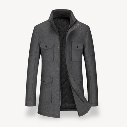 Warm Quilted Men's Winter Coat