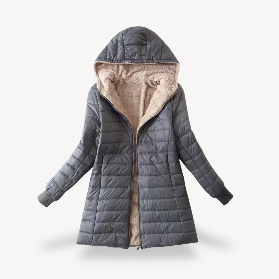 Warm Fleece Lined Down Jacket