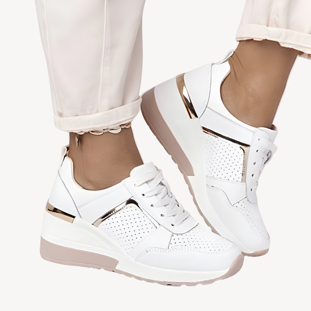 Supportive Arch Wedge Sneakers for Women