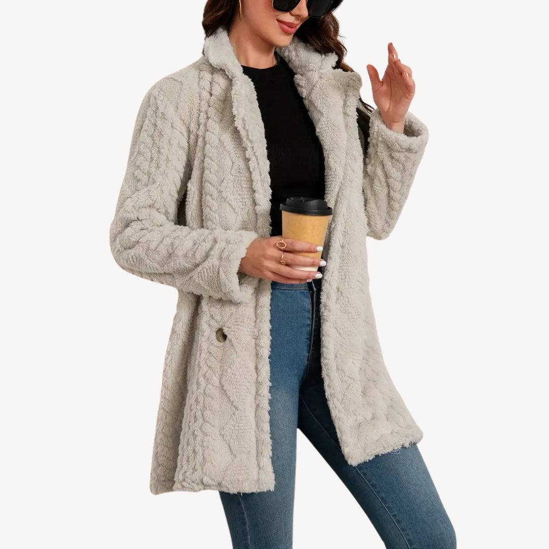 Luxurious Fake Fur Winter Coat