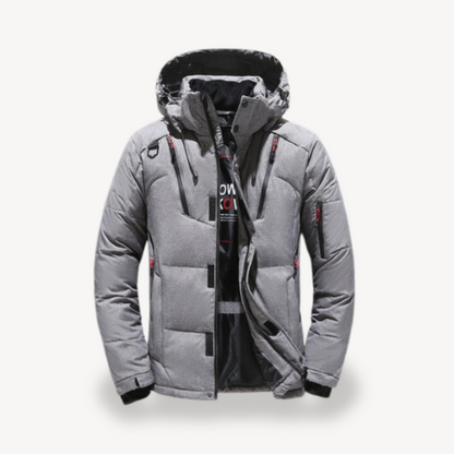 Warm Mens Padded Parka Coat with Hood