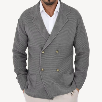 Classic Fit Men's Wool Cardigan Sweater - OutfitLondon