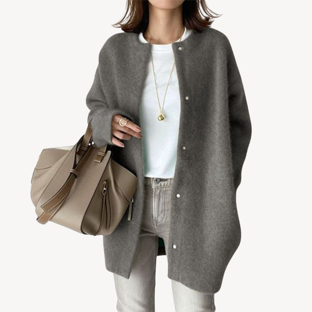Ladies Classic Button Front Sweater
