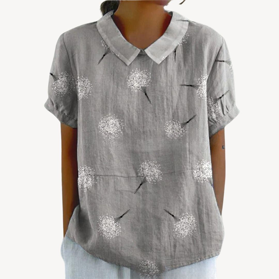 Pretty Blouse Button Front Ladies Shirt