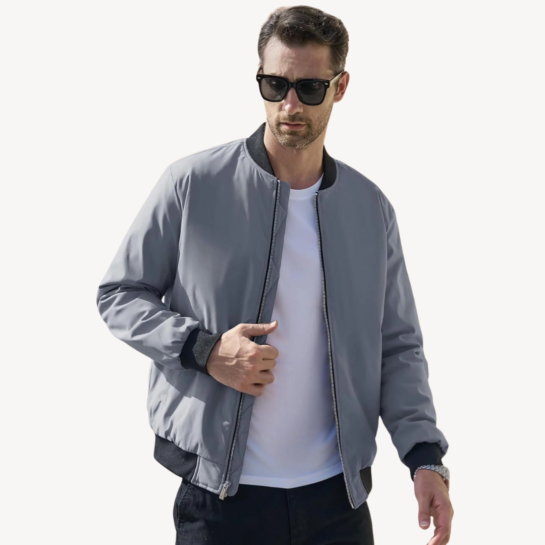 Warm Padded Men's Bomber Coat