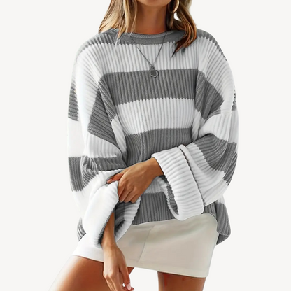 Comfy Women's Horizontal Knit Sweater
