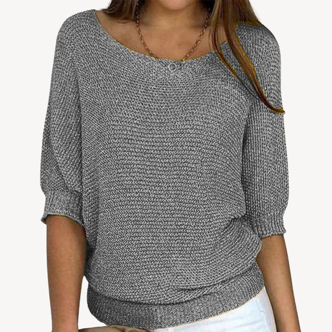 Soft Women's Crew Neck Casual Sweater