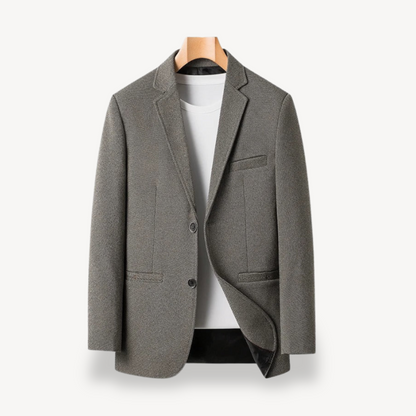 Relaxed Fit Men's Single Button Blazer