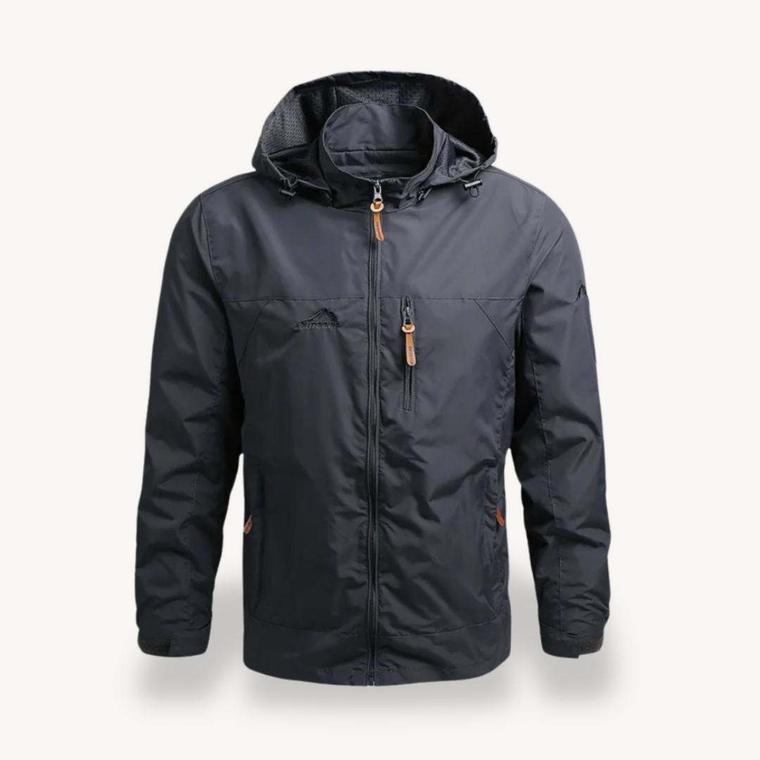 Waterproof Mens Hooded Rain Jacket Coat