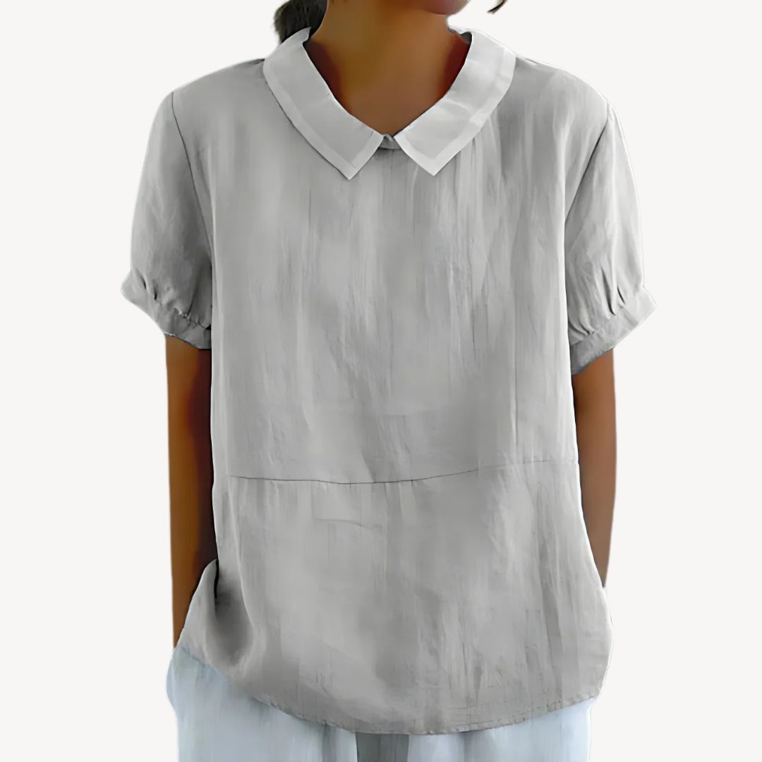 Ladies Relaxed Fit Cotton Blouse