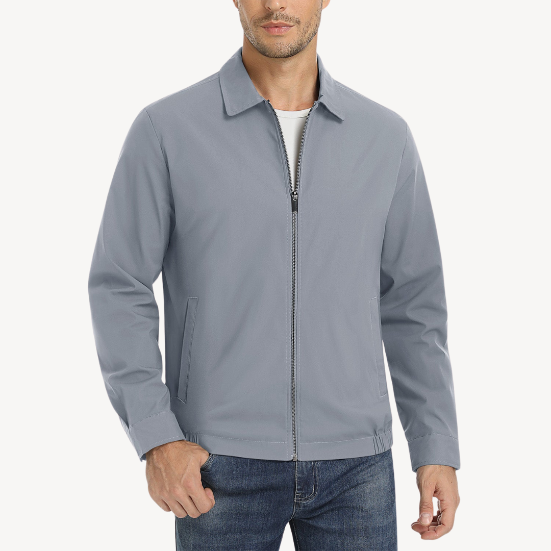 Waterproof Mens Zip Up Jacket with Pockets