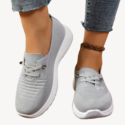 Comfortable Grey Arch Support Sneakers - OutfitLondon
