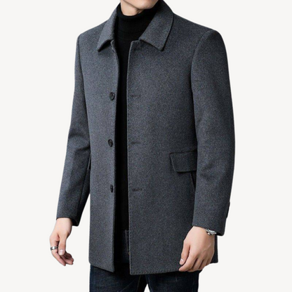 Warm Winter Mens Overcoat