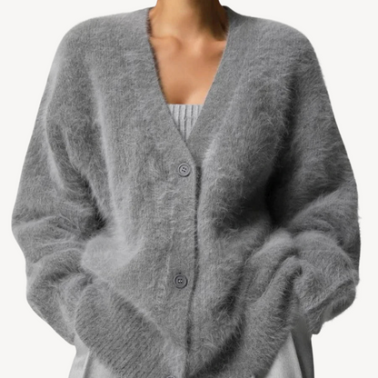 Soft Ladies Open Front Cardigan Sweater - OutfitLondon
