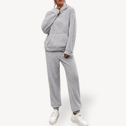 Soft Cozy Women's Fleece Hoodie Lounge Set