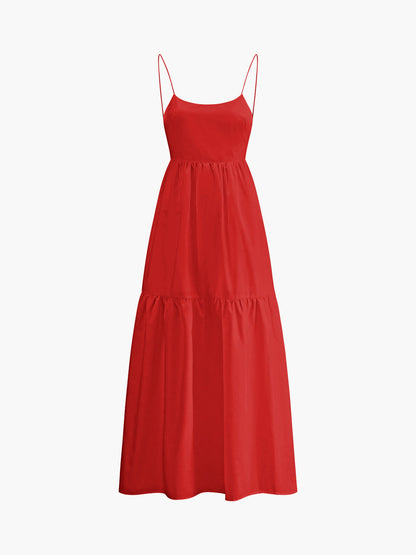 Hadley | Fitted Backless Midi Dress