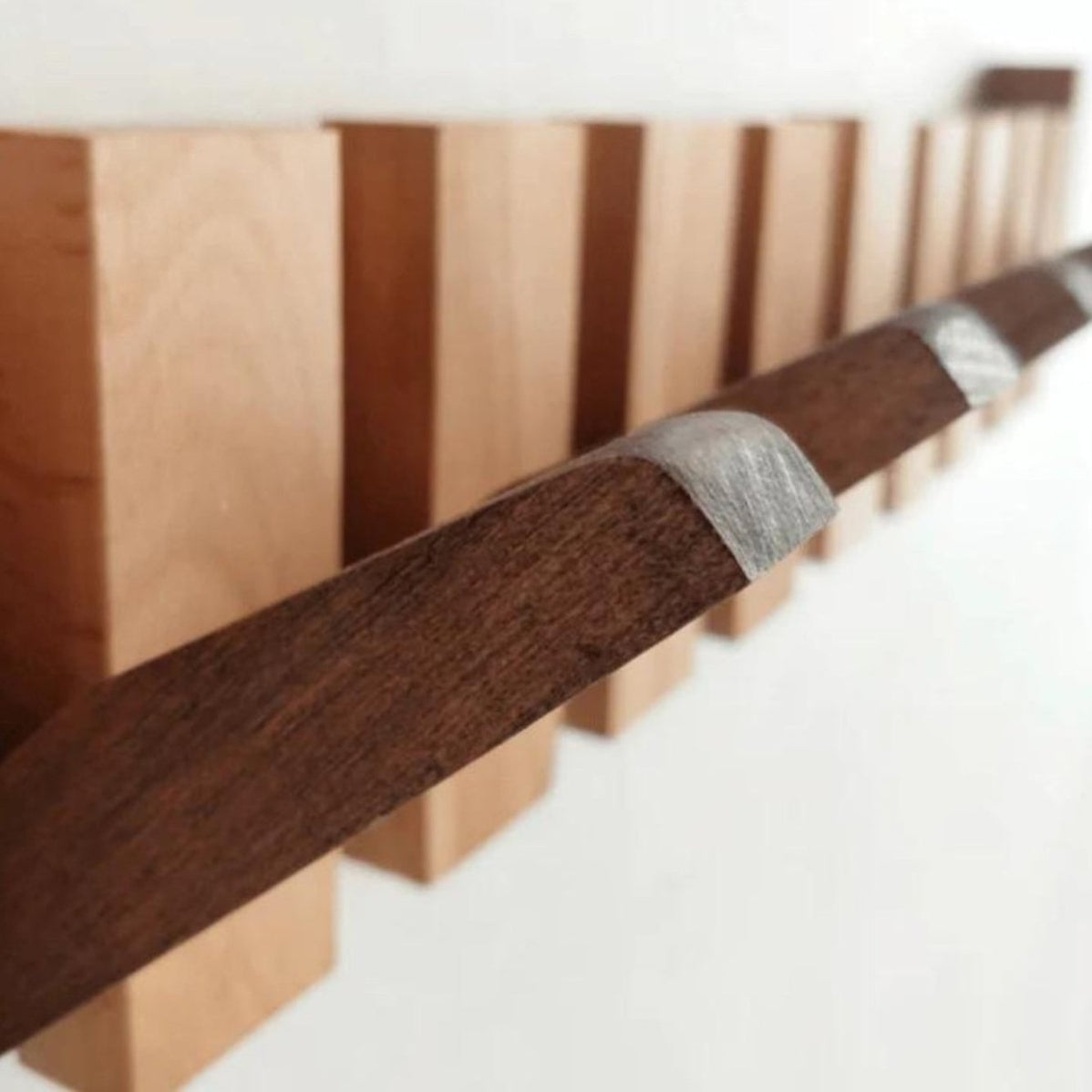 Space Saving Wall Mounted Coat Hook Shelf