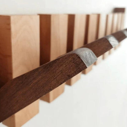 Space Saving Wall Mounted Coat Hook Shelf