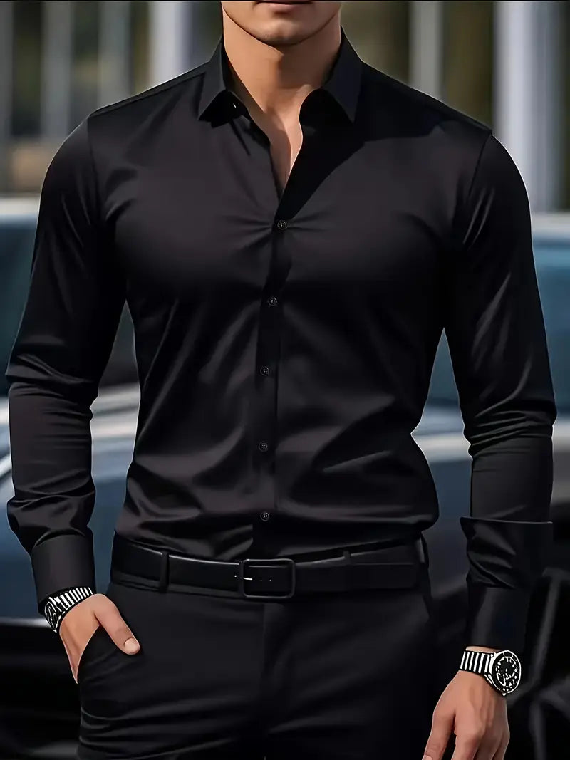 Harris | Slim Fit Long Sleeve Men's T-Shirt