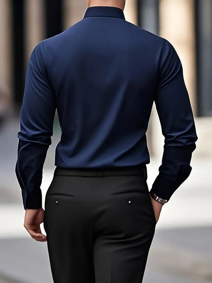 Harris | Slim Fit Long Sleeve Men's T-Shirt