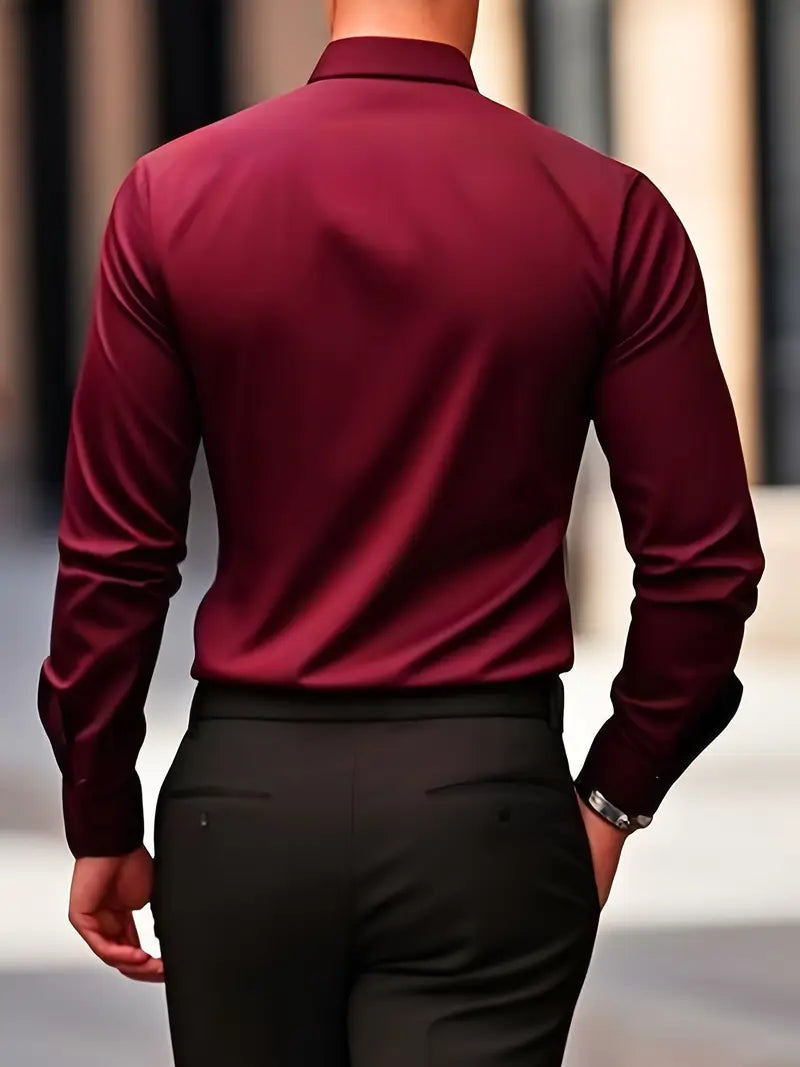 Harris | Slim Fit Long Sleeve Men's T-Shirt
