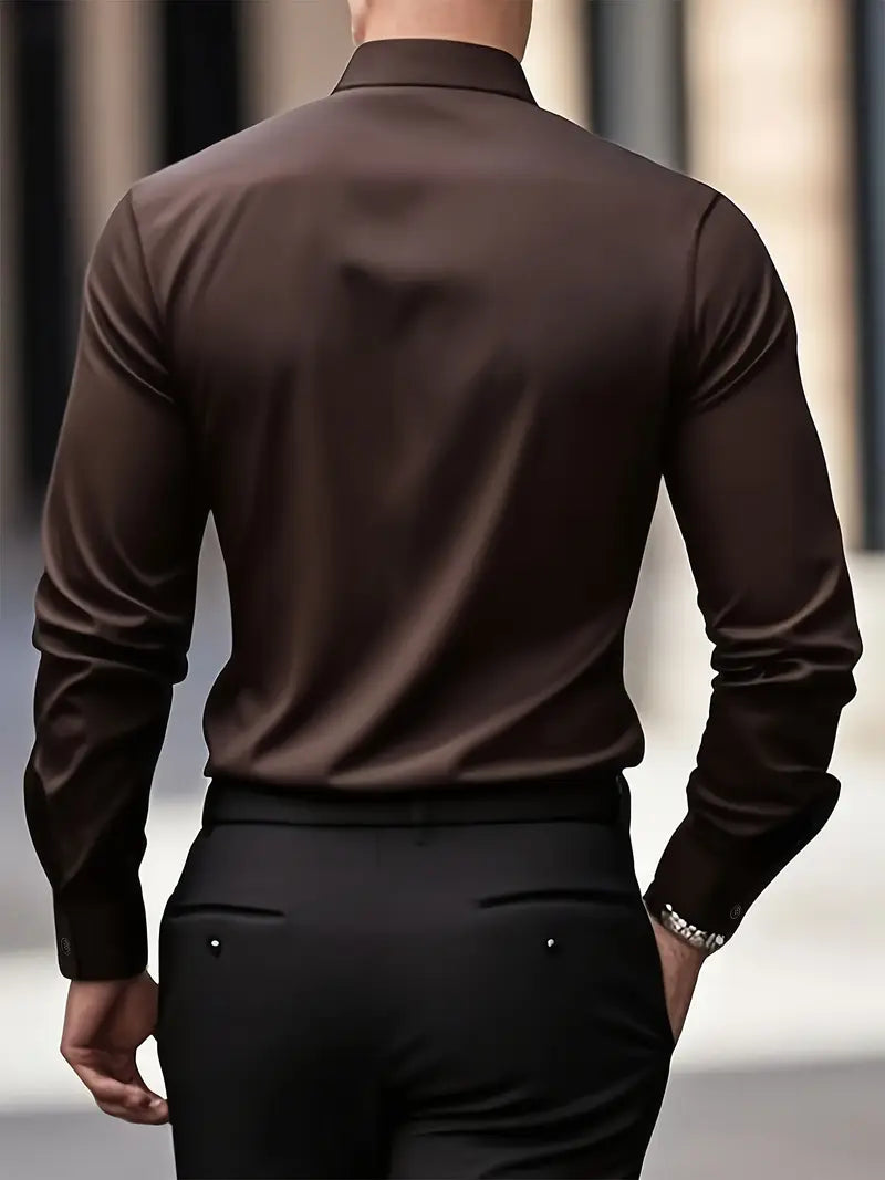 Harris | Slim Fit Long Sleeve Men's T-Shirt