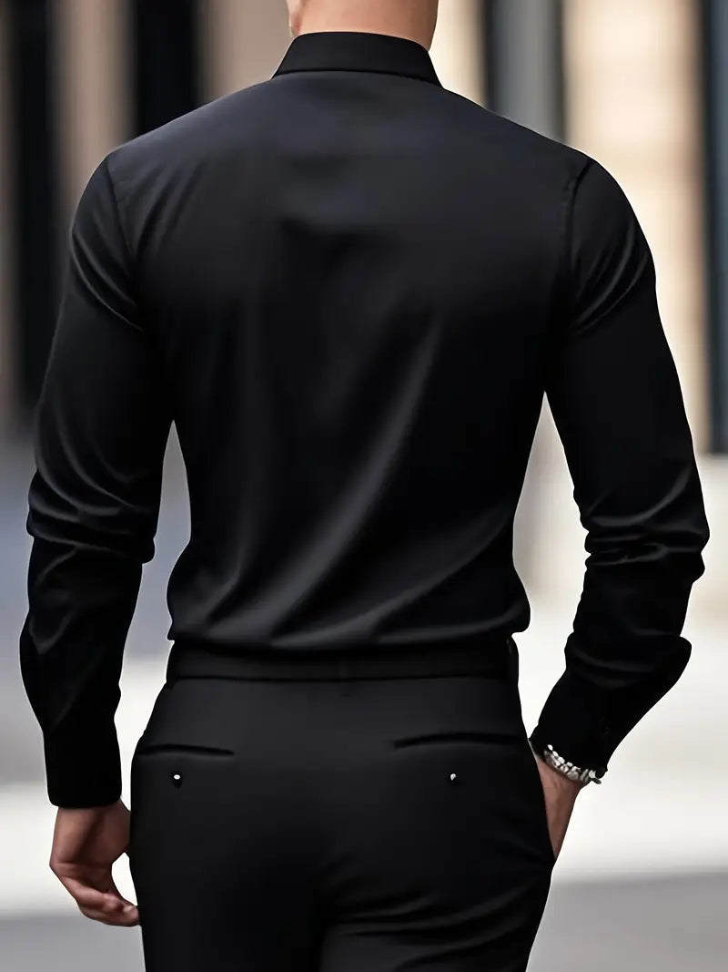 Harris | Slim Fit Long Sleeve Men's T-Shirt