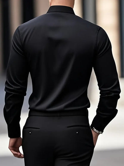 Harris | Slim Fit Long Sleeve Men's T-Shirt