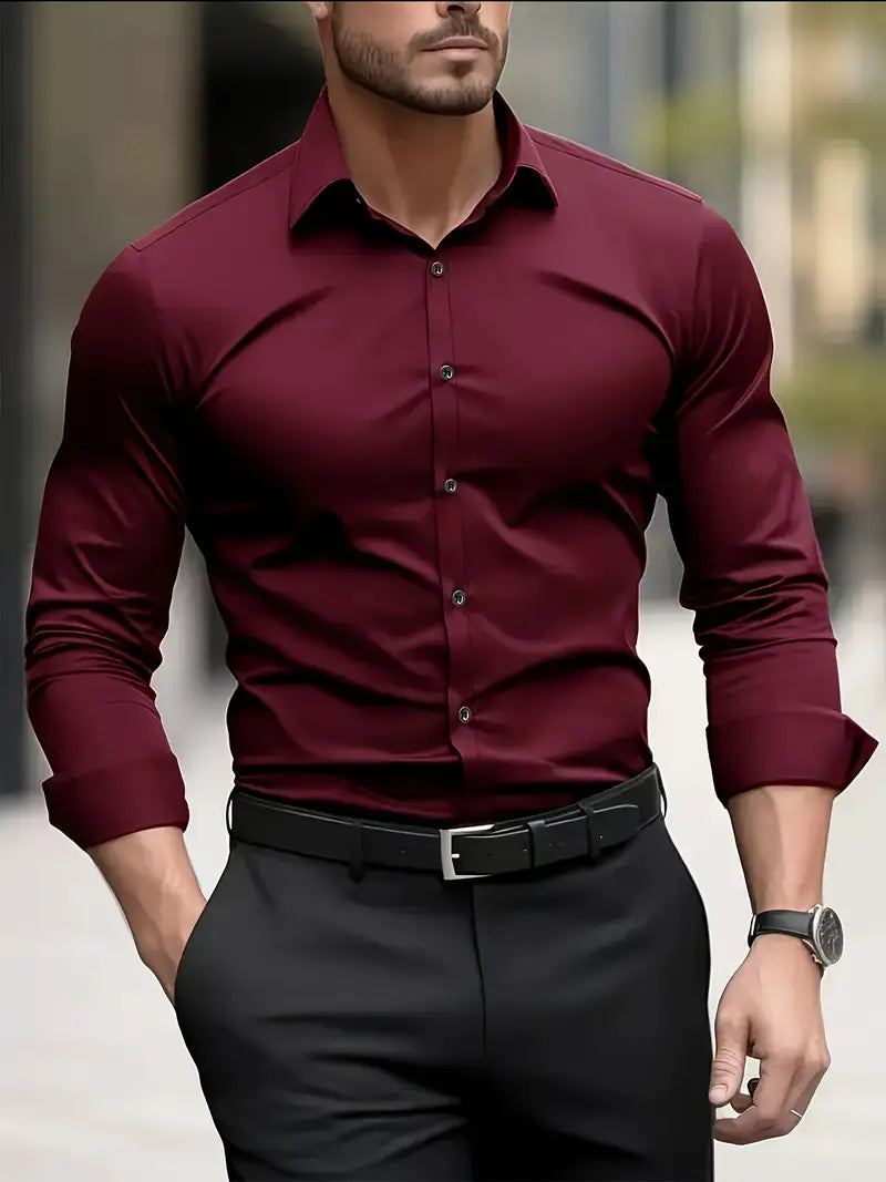 Harris | Slim Fit Long Sleeve Men's T-Shirt