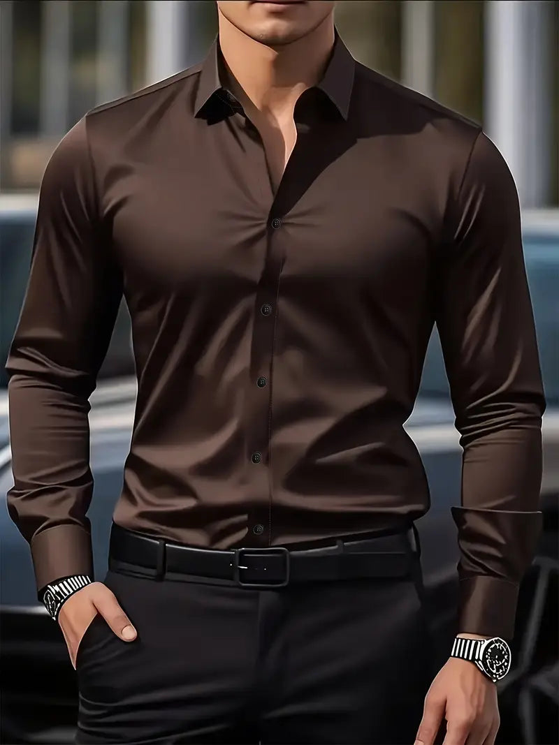 Harris | Slim Fit Long Sleeve Men's T-Shirt