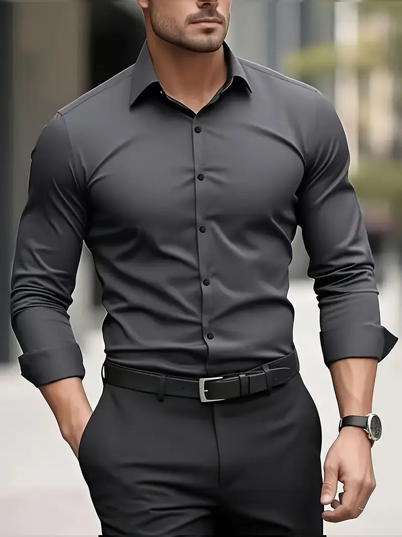 Harris | Slim Fit Long Sleeve Men's T-Shirt